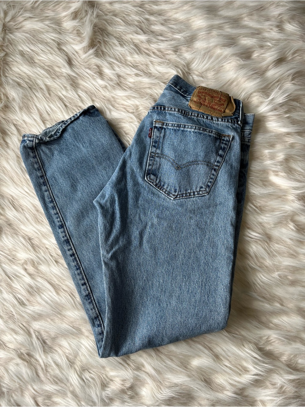 Levi's 501 Western Jeans Men's 31x31 Straight Leg Light Wash